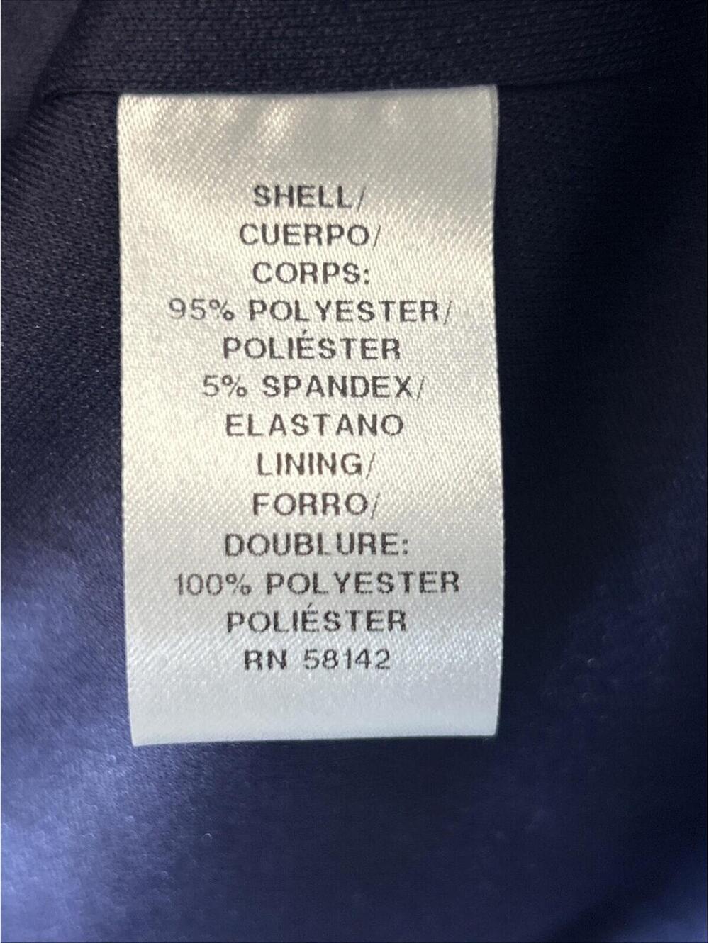 $109 Muse Floral Collarless Open-Front Jacket Women's 6 Navy, Lilac/Blue - Picture 4 of 6